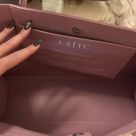 LA/TC Pink Designer Tote Bag